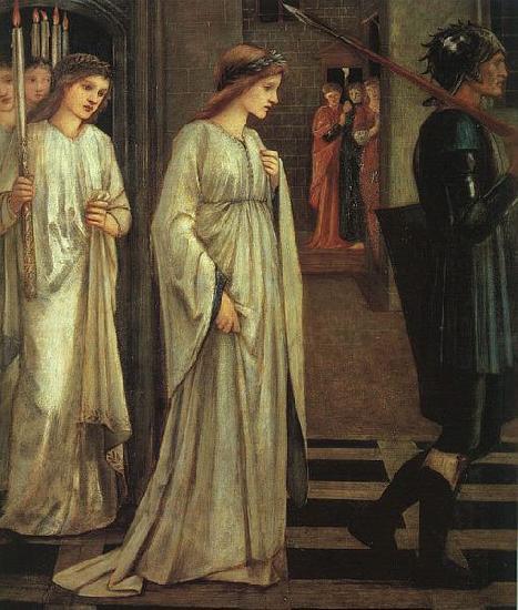 Sir Edward Burne-Jones The Princess Sabra Led to the Dragon Painting Date Germany oil painting art